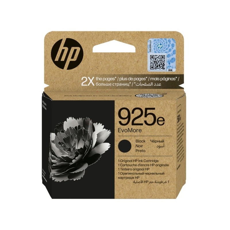 HP  (925E) Original Ink cartridge black EvoMore (4K0W3PE)