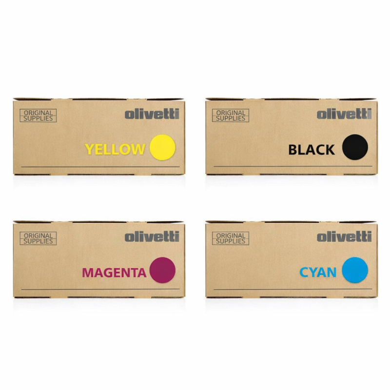 Multipack Olivetti Original Developer black (B1170),(B1171),(B1172),(B1173)