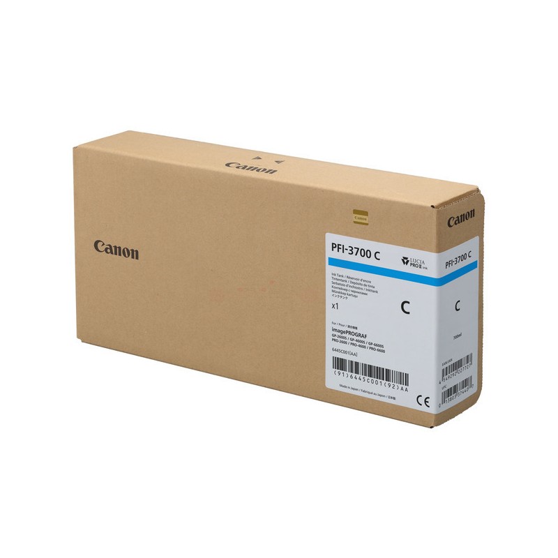 Canon  (PFI-3700 C) Original Ink cartridge cyan (6445C001)