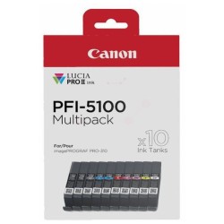 Canon  (PFI-5100 MBK) Original Ink cartridge multi pack MBK,PBK,C,M,Y,PC,PM,R,GY,CO (6951C009)