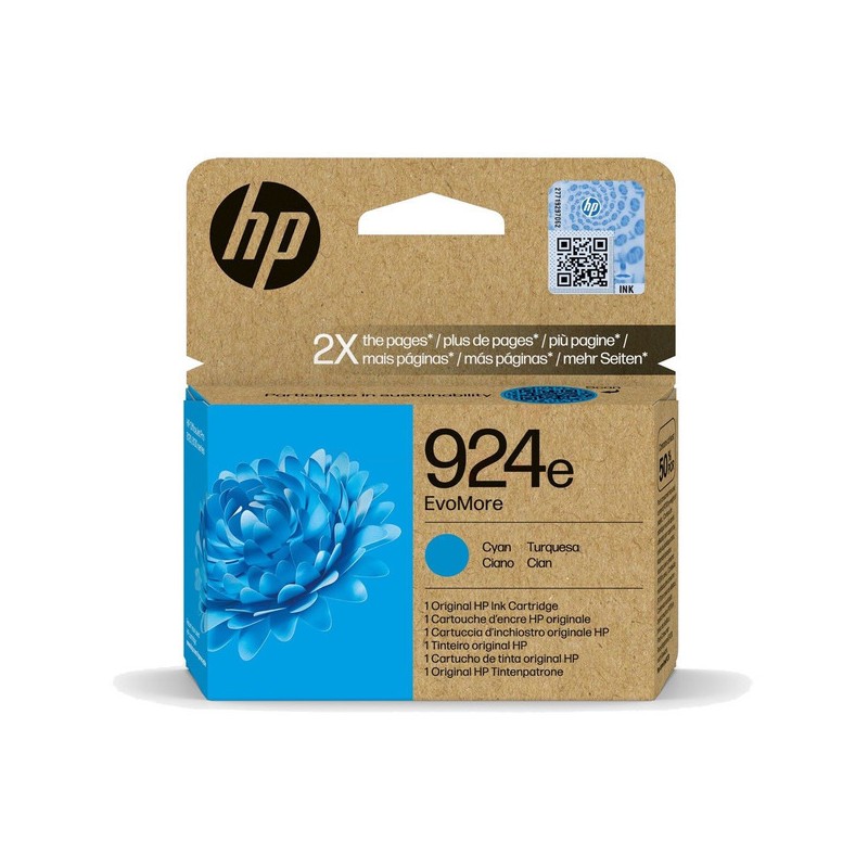 HP  (924E) Original Printhead cartridge cyan EvoMore (4K0U7NE)