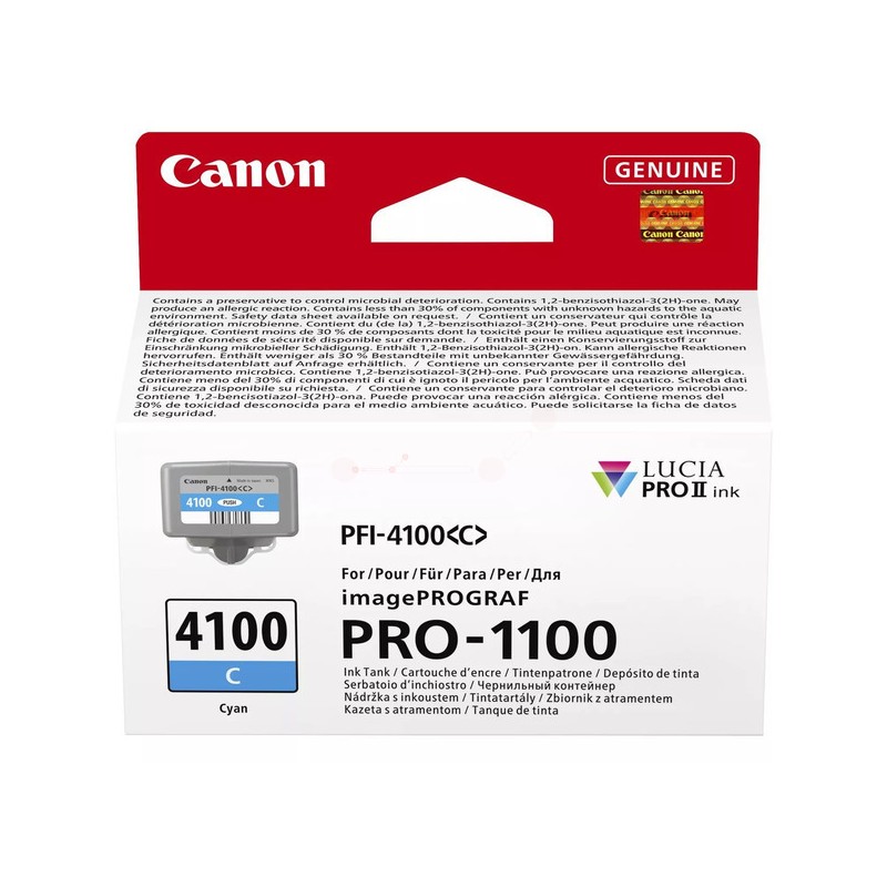 Canon  (PFI-4100 C) Original Ink cartridge cyan (6778C001)