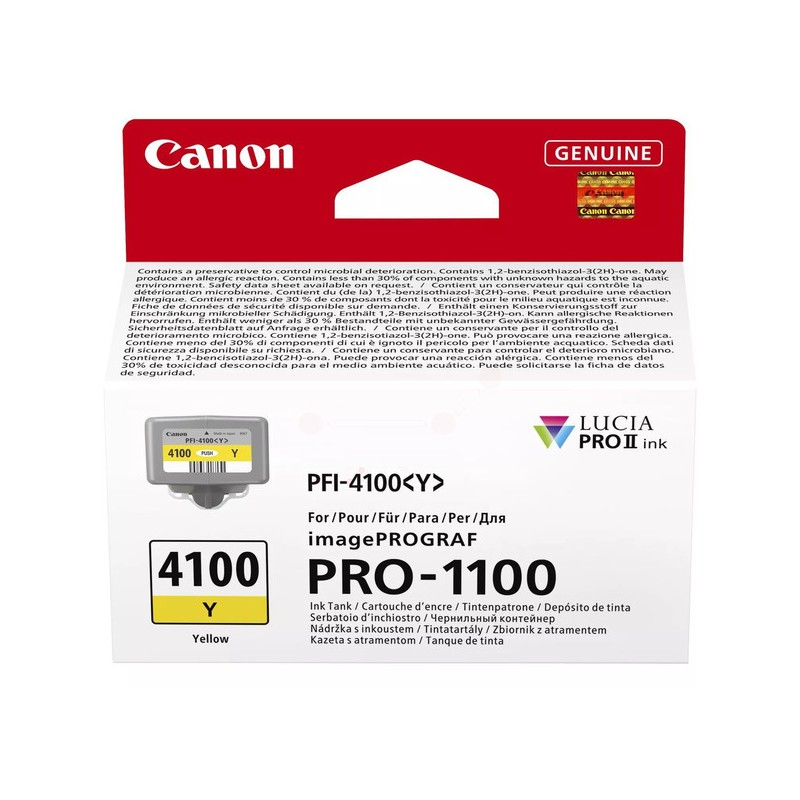 Canon  (PFI-4100 Y) Original Ink cartridge yellow (6780C001)