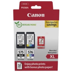 Canon  (PG-575 XLCL 576 XL) Original Printhead cartridge multi pack black + color high-capacity PVP (5437C006)