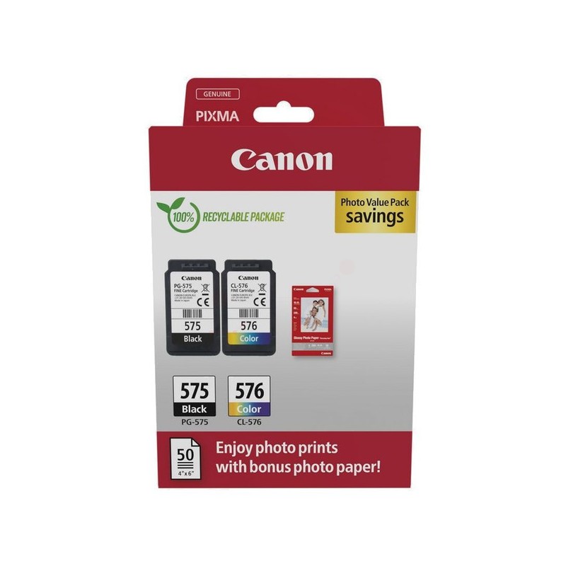 Canon  (PG-575) Original Printhead cartridge multi pack black + color PVP (5438C004)