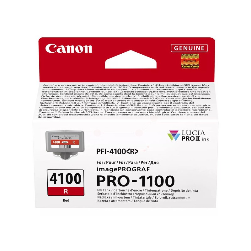 Canon  (PFI-4100 R) Original Ink cartridge red (6785C001)