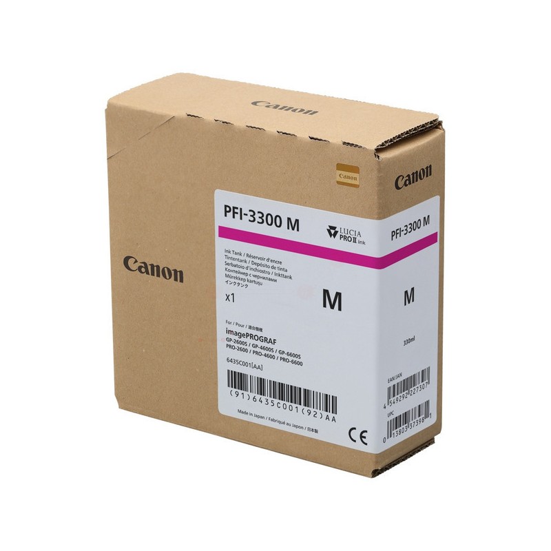 Canon  (PFI-3300 M) Original Ink cartridge magenta (6435C001)