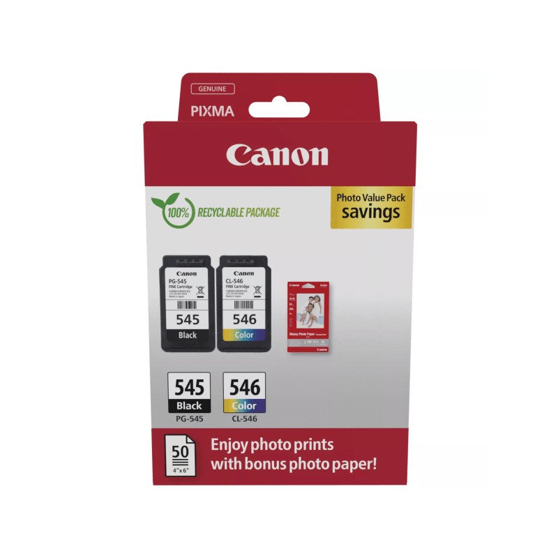 Canon  (PG-545 CL 546) Original Printhead cartridge multi pack black + color (8287B008)