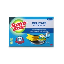 Scotch-Brite Pack of 2 Delicate Nail Saver Scrub Sponge