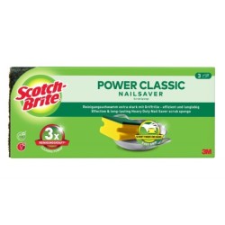 Scotch-Brite Pack of 3 Classic Nail Saver Scrub Sponge