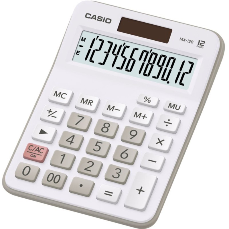 Casio MX-12B Desk Calculator White