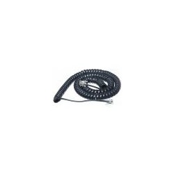 Titan Handset Curly Cord 12ft Black