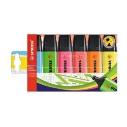 STABILO BOSS ORIGINAL Highlighter Pack of 6 Assorted Colours