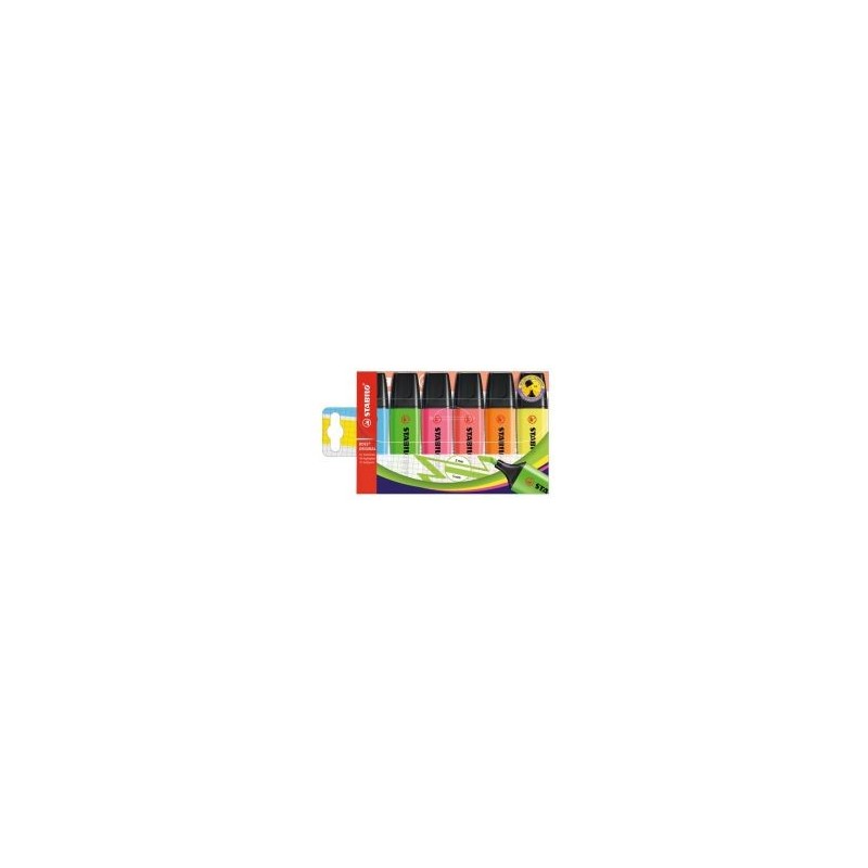 STABILO BOSS ORIGINAL Highlighter Pack of 6 Assorted Colours