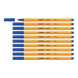 STABILO point 88 Fineliner Pack of 10 Blue