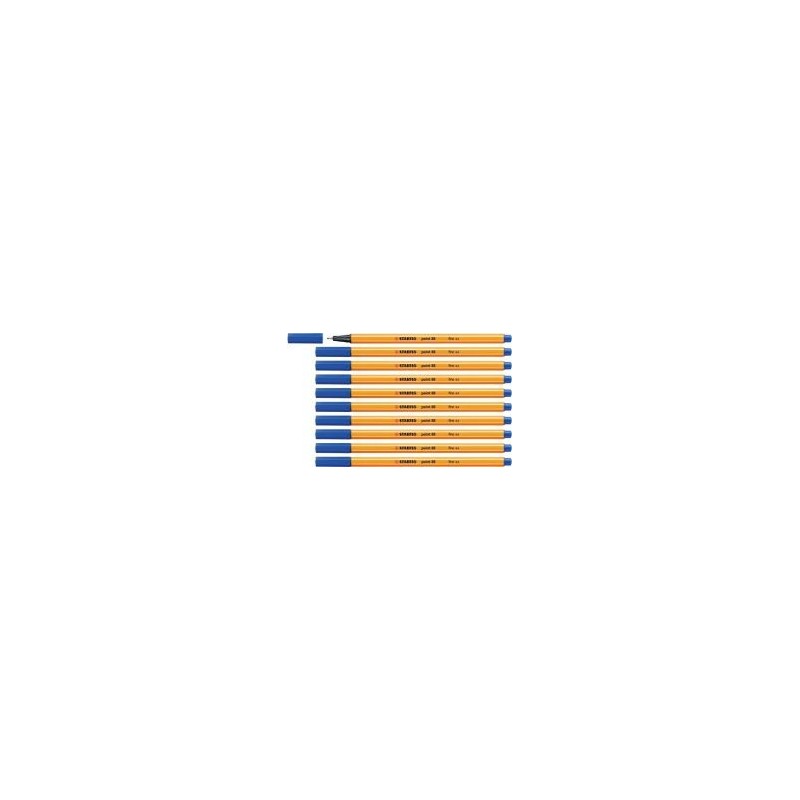 STABILO point 88 Fineliner Pack of 10 Blue