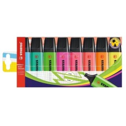 STABILO BOSS ORIGINAL Highlighter Pack of 8 Assorted Colours