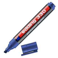 edding 330 Permanent Marker A8 Blue Box of 10