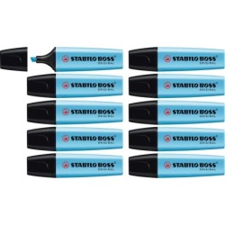 STABILO BOSS ORIGINAL Highlighter Box of 10 blue