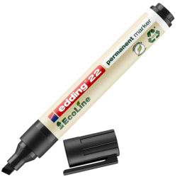 edding 22 EcoLine permanent marker black Box of 10