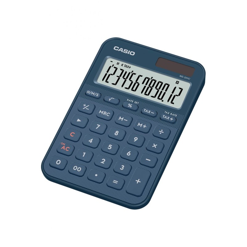Casio MS-20YC Small Desk Calculator Navy