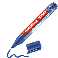 edding 360 whiteboard Blue marker Box of 10