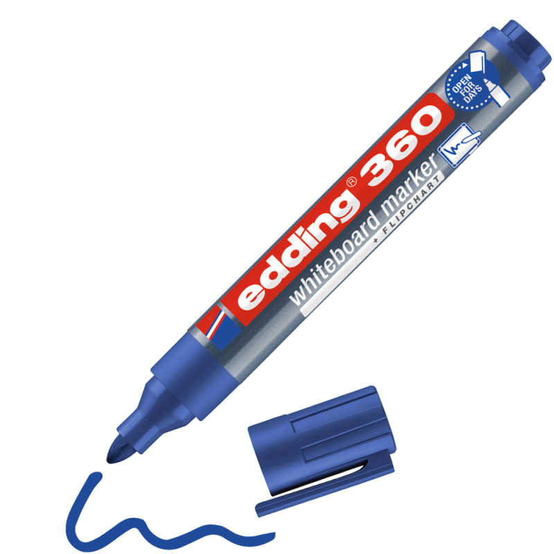 edding 360 whiteboard Blue marker Box of 10