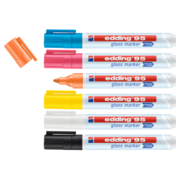 edding 95 Glass marker Pack of 6