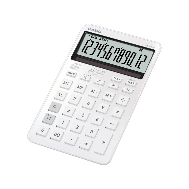 Casio JW-200DQ Medium Desk Calculator White