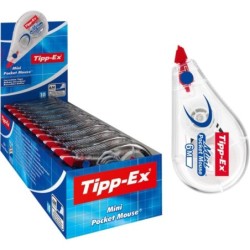 Tipp-Ex Pack of 10 Mini Pocket Mouse Correction Tape Roller 5mmx6m