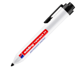 edding 11 Retract Permanent Marker Black Box of 10