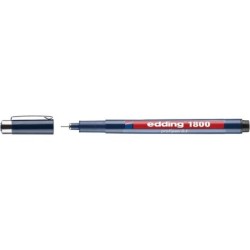 edding 1800 Black 0.1pt profipen Box of 10