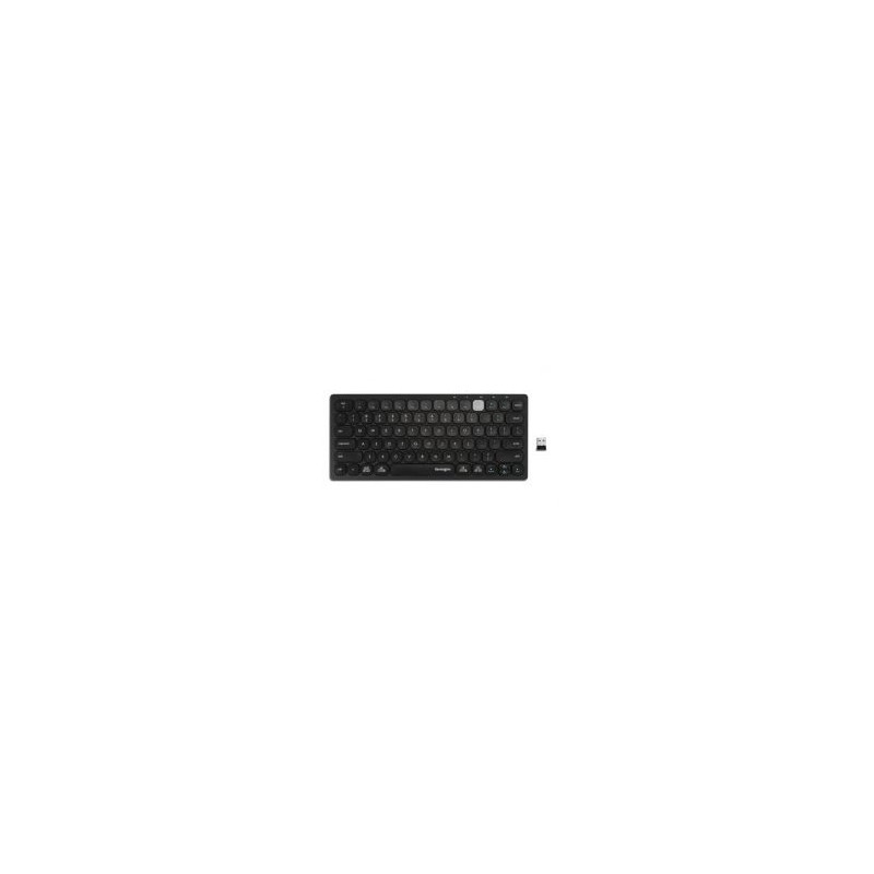 Kensington K75502UK Black Multi-Device Dual Wireless Compact Keyboard