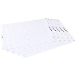 Legamaster flipchart paper pad grid 5pcs