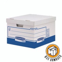 Bankers Box BOX DAMAGED - Heavy-Duty Large Blue Box Pack of 10