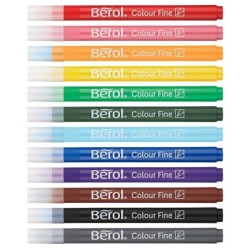 Berol Felt Tip Colouring Pens Assorted colours 0.6mm Box of 288