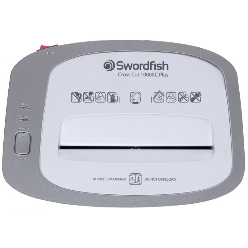 Swordfish 1000XC Plus 10 Sheet Cross Cut Shredder White