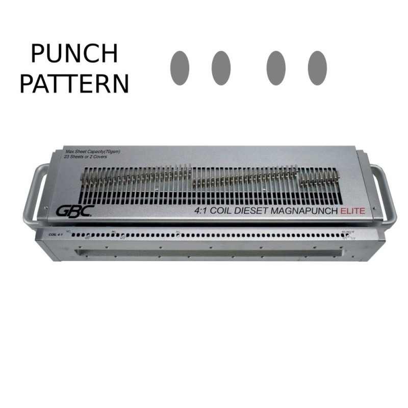 GBC 4410052 Interchangeable 4:1 Spiral Coil Die Set