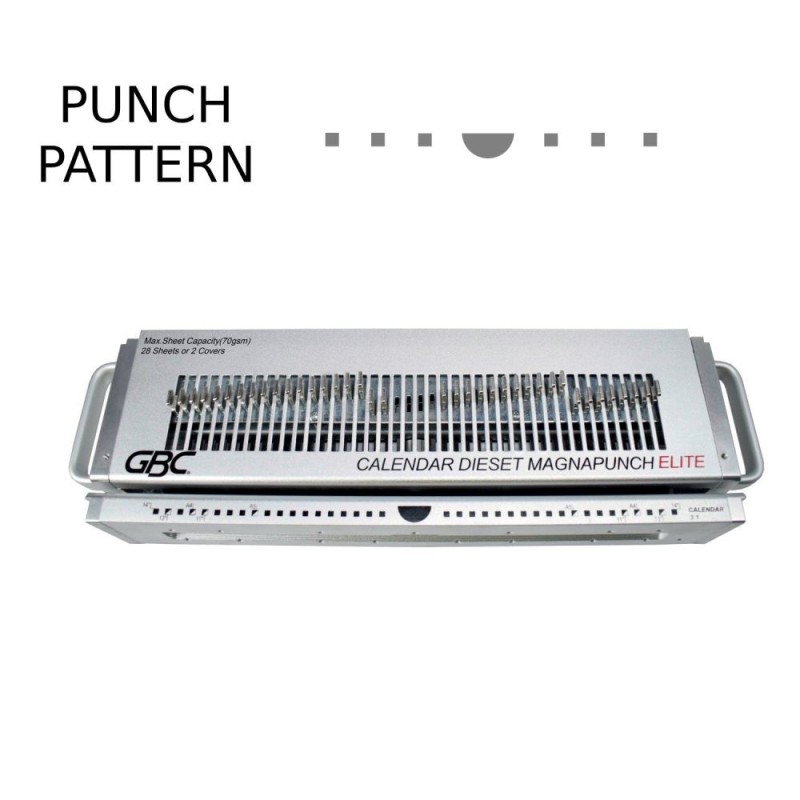 GBC 4410053 Interchangeable 3:1 Calendar Die Thumb Cut Set