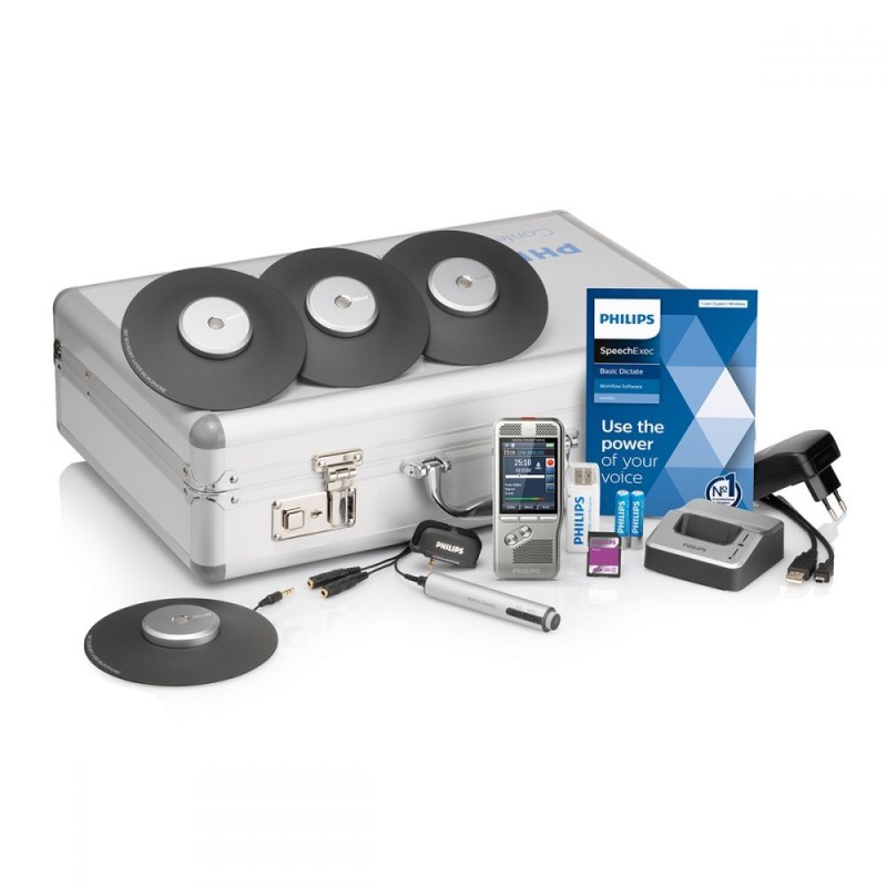 Philips DPM8900 Conference Recording Kit with SpeechExec 11 Dictate