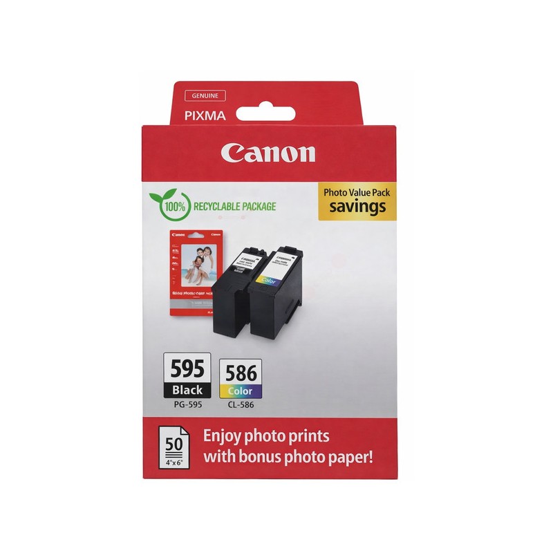 Canon  (PG-595/CL-586) Original Ink cartridge multi pack black + color (7171C004)