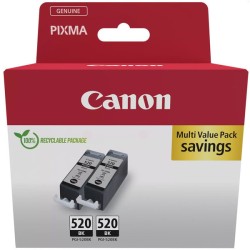 Canon  (PGI-520 PGBK) Original Ink cartridge black pigmented twin pack Cardboard (2932B019)