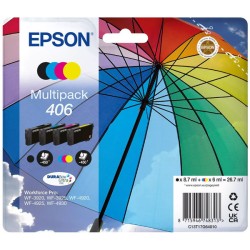 Epson  (406) Original Ink cartridge multi pack Bk,C,M,Y (C13T17G64010)
