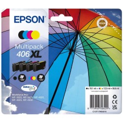 Epson  (406XL) Original Ink cartridge multi pack Bk,C,M,Y high-capacity (C13T17H64010)