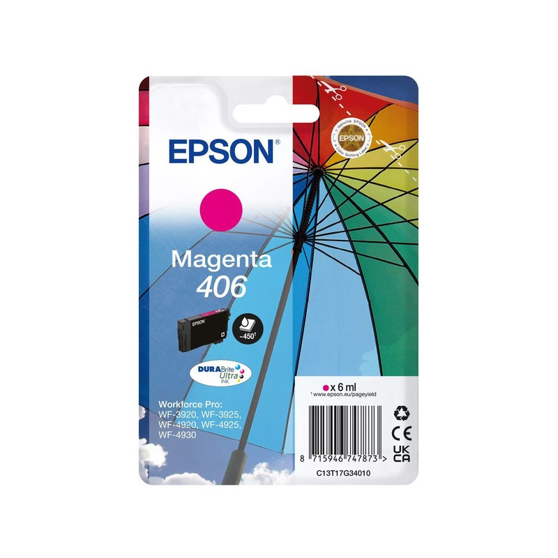Epson  (406) Original Ink cartridge magenta (C13T17G34010)