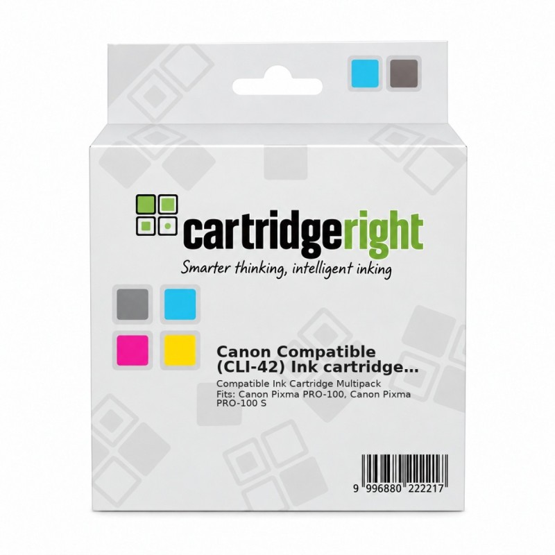 Canon Compatible (CLI-42) Ink cartridge multi pack Bk,C,M,Y,LC,LM, GY,LGY (6384B010)