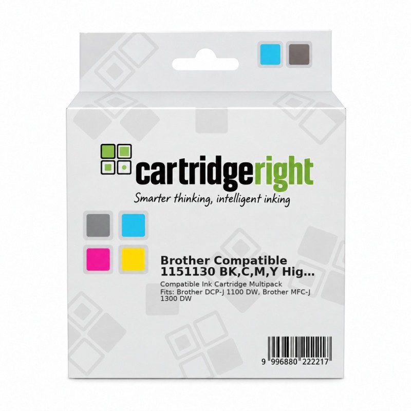 Brother Compatible 1151130 BK,C,M,Y High Yield Multipack